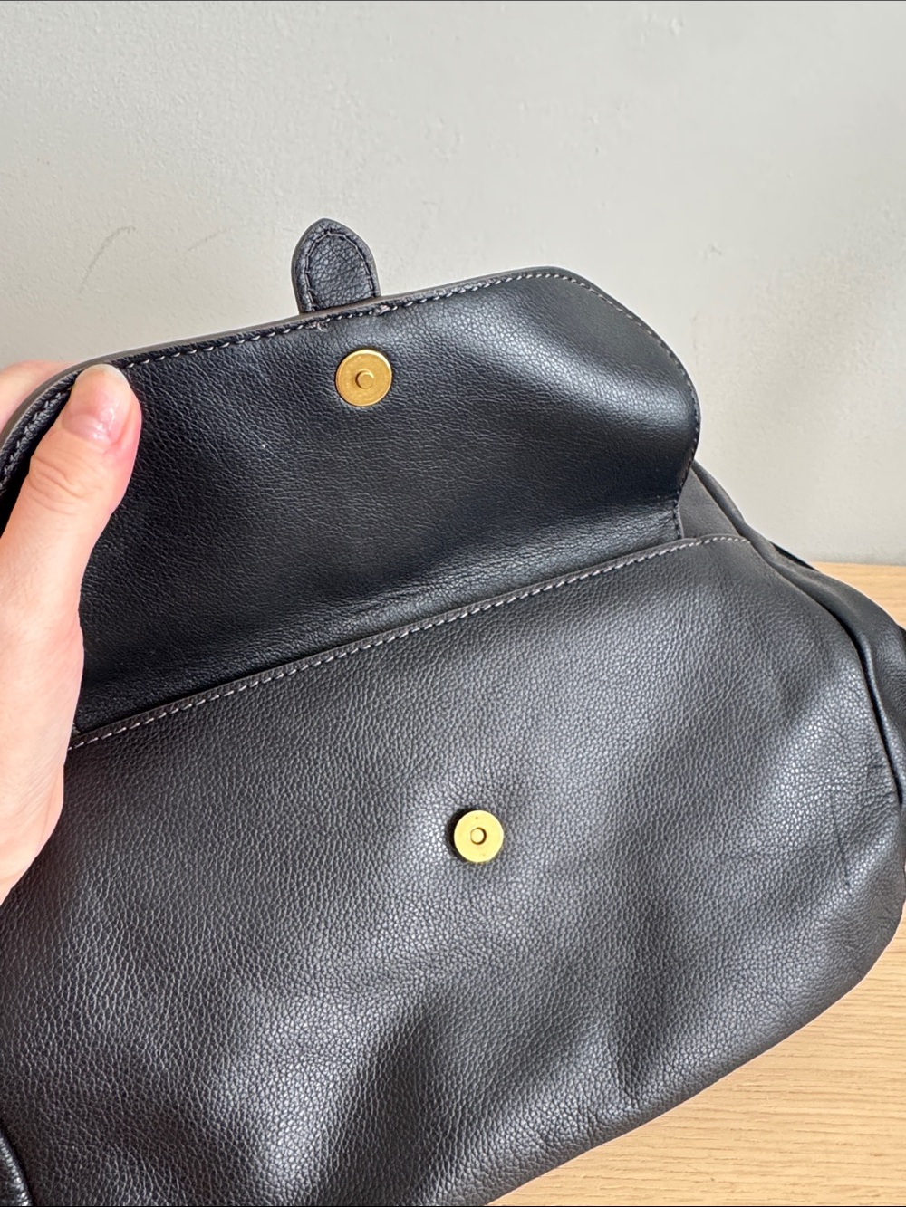 Fossil black leather backpack - Picture 5 of 6